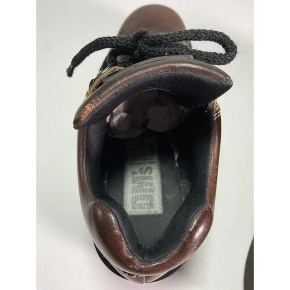 Vintage Dr Doc Martens Y2K Leather Oxford Chunky Platform Shoe Womens US Size 8 - Picture 6 of 14